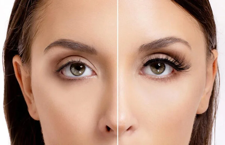 انتخاب بهترین مدل اکستنشن مژه با توجه به فرم چشم ها چشم فرو رفته یا گود Deep-set Eyes